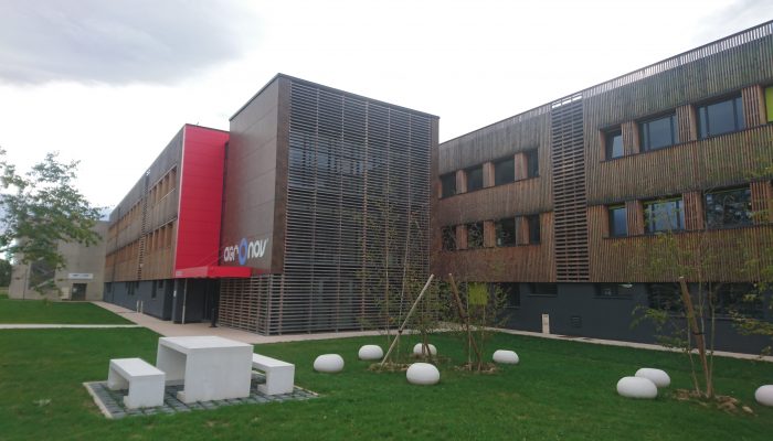 CBD2017 - Visite Grand DIJON - 004 Technopôle AGRONOV à Bretenière (21) - Réhabilitation de deux bâtiments de bureaux et extension pour l'accueil